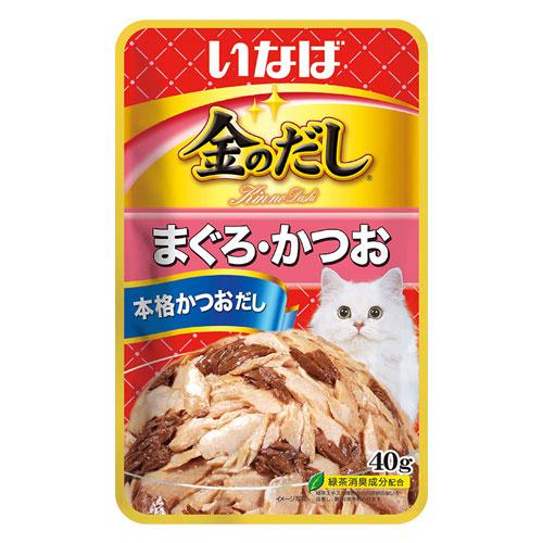 いなば 金のだし パウチ まぐろ・かつお 40g×96個 TCR-151 キャットフード 猫 ねこ ウェットフード ごはん 餌 エサ