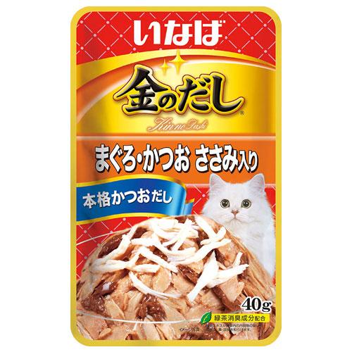 金のだし 『ポイント10倍』いなば パウチ まぐろ・かつお ささみ入り 