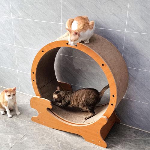 猫用ランニングマシン グレー PetPro（ペットプロ） 『売りつくし』キャットホイール キャット
