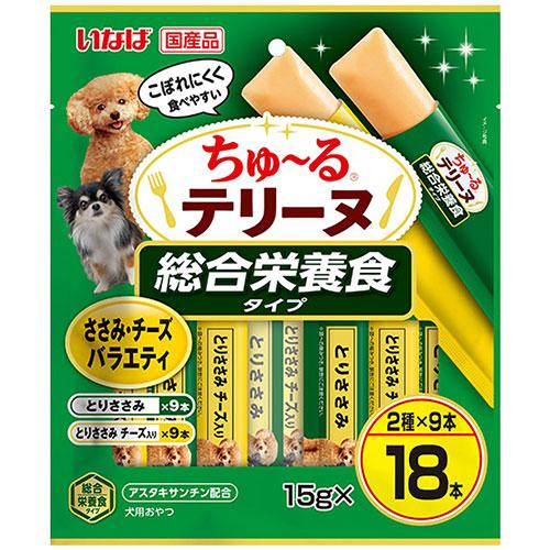 ちゅ〜る テリーヌ 総合栄養食 ささみ・チーズ バラエティ 18本入 16個 いなば『送料無料（一部地域除く）』_1