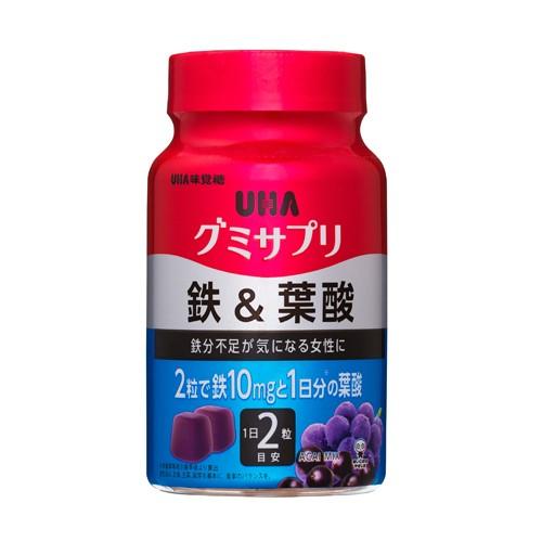 UHA味覚糖 グミサプリ 鉄&葉酸ボトル 30日分|kilat|02
