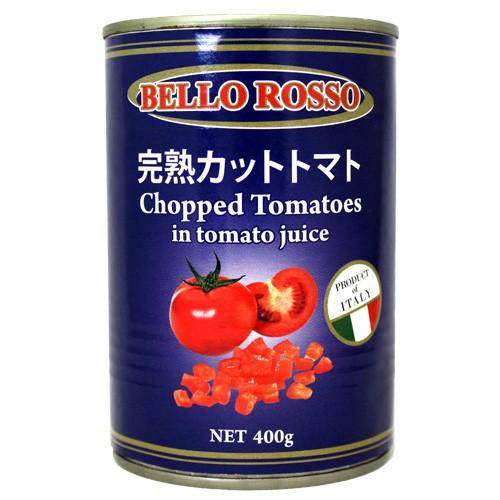 トマト缶 10缶 400g カット カットトマト缶 BELLO ROSSO : よろずや