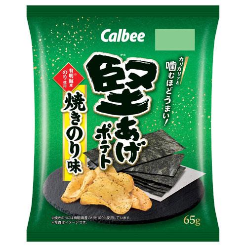 カルビー 堅あげポテト 焼きのり味 65g×12袋 ポテトチップス
