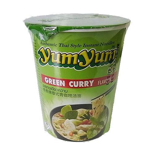 YumYum カップラーメン グリーンカレー味 70g×24個 : よろずやマルシェ