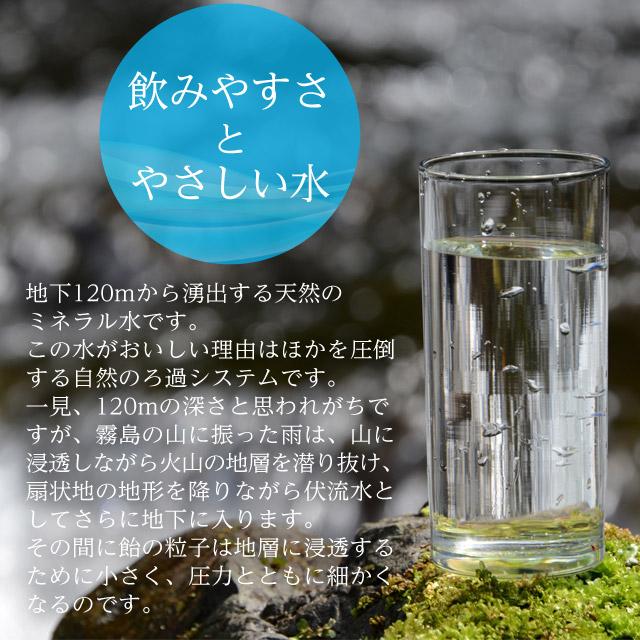 水 ミネラルウォーター 500ml 48本 霧島 天然水『送料無料