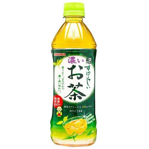 サンガリア すばらしい濃いお茶 500ml×24本 飲料 ペットボトル お茶 緑茶 日本茶 水分補給 お茶会｜kilat｜02