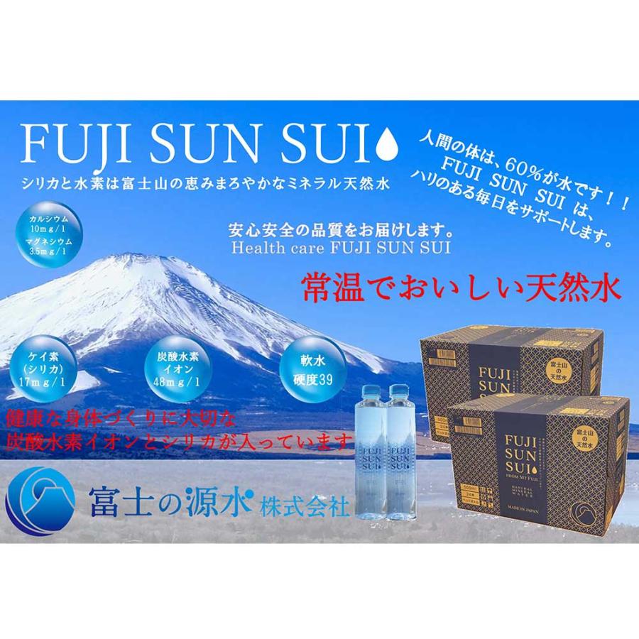 水 ミネラルウォーター 500ml 48本 富士の源水 FUJI SUN SUI 天然水