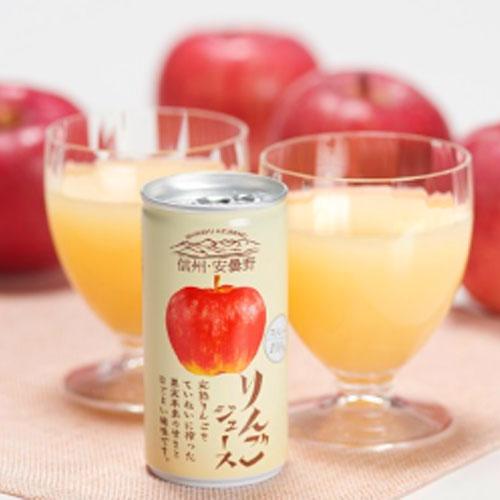 ゴールドパック 信州・安曇野りんごジュース ストレート 190g×60缶 缶