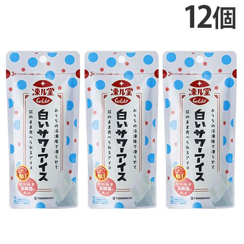 友桝飲料 凍ル堂 白いサワーアイス 80g 12個 パウチタイプ : よろずや
