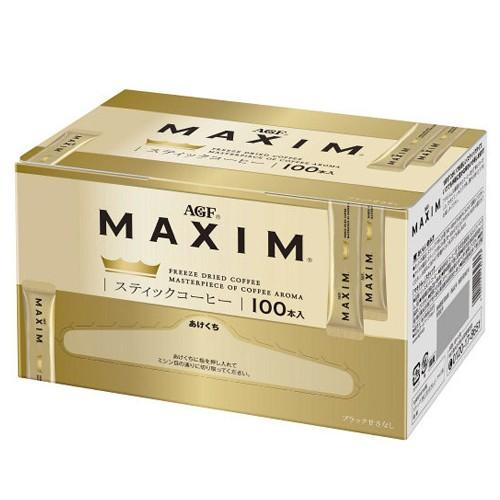 maxim ブラックとダークブラウンの2色セット スティックコーヒー マキシム スティックブラック 2g 100本入