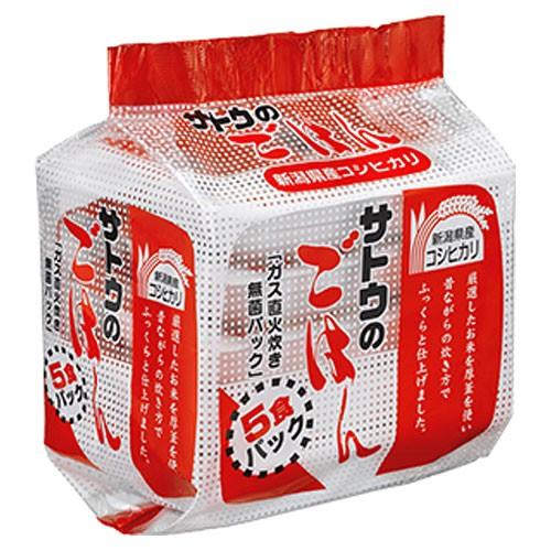 サトウ食品 新潟県産コシヒカリ 5食パック : よろずやマルシェYahoo