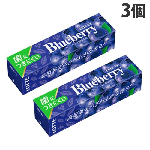 ロッテ 歯につきにくい ブルーベリーガム 9枚入×3個 : よろずや