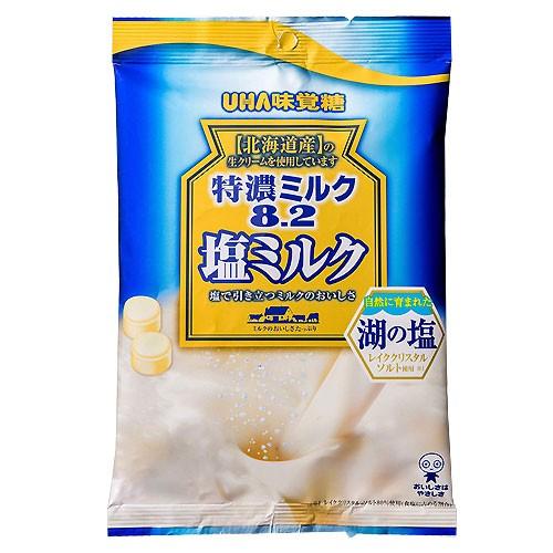 UHA味覚糖 特濃ミルク8.2 塩ミルク 80g×3袋|よろずやマルシェ PayPayモール店|01