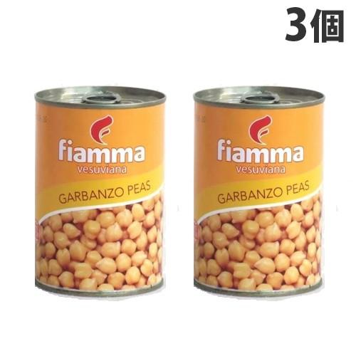 豆缶 ベスビアーナ ガルバンゾビーンズ(ひよこ豆) 400g 3個 フィアマ