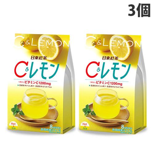 日東紅茶 C＆レモン 9.8g 8袋入×3個 飲料 紅茶 紅茶飲料 スティック