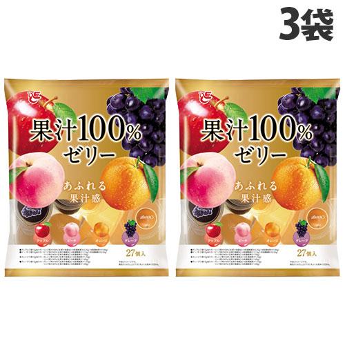 エースベーカリー 果汁100％ゼリー 27個 3袋 果汁ゼリー : よろずや