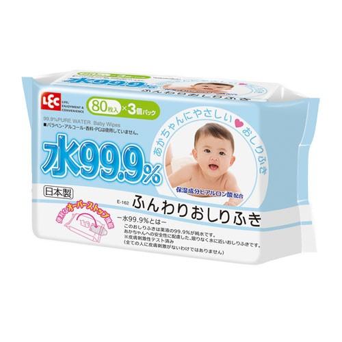 水99.9%ふんわりおしりふき 1セット(3個パック×6)|よろずやマルシェ PayPayモール店|01