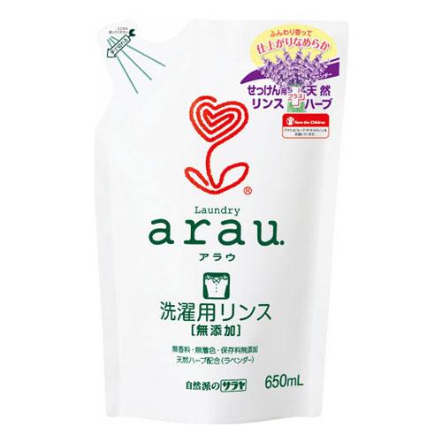 サラヤ 洗濯洗剤 液体 arau.(アラウ) 洗濯用リンス仕上げ 詰替え用 650ml×6個 洗剤 環境洗剤 柔軟剤 SARAYA 洗濯用品 arau｜kilat｜02