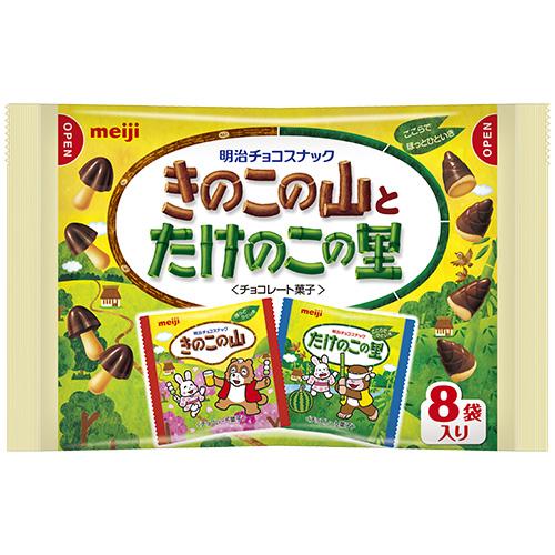 きのこたけのこ チョコレート 8袋入 明治 2個 : よろずやマルシェYahoo