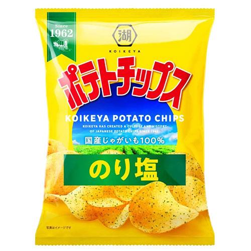 ポテトチップス のりしお 湖池屋 55g 3袋 : よろずやマルシェYahoo