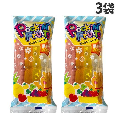 ポッキンアイス 果汁20％ 8本入 3袋 マルゴ食品 ポッキンフルーツ