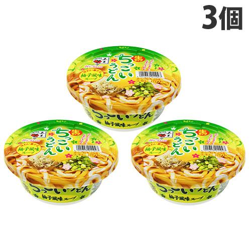 五木食品 ちっこいうどん 柚子風味 109g×3個 麺 麺類 うどん カップ麺