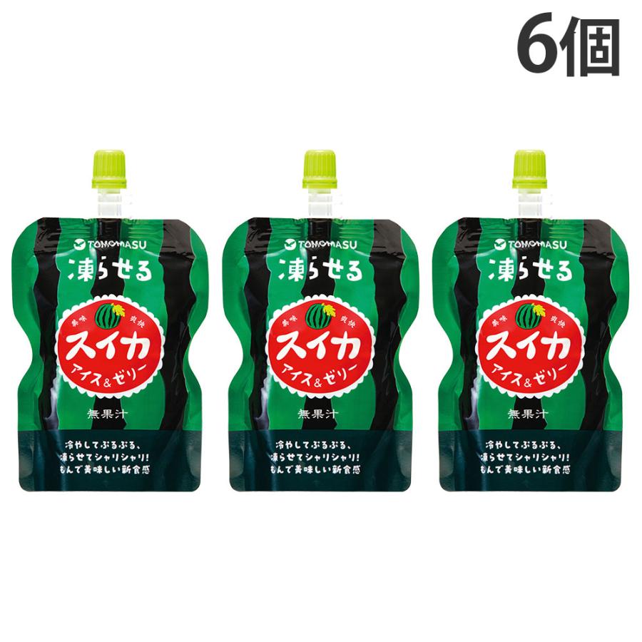 友桝飲料 果実アイス＆ゼリー スイカ 130g 6個 : よろずやマルシェ