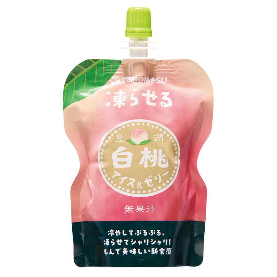 友桝飲料 果実アイス＆ゼリー セット スイカ 白桃 130g 12個『送料無料