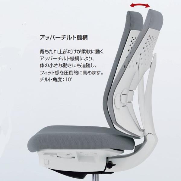 『代引不可』コクヨ ウィザード4 ローバック ブラックシェル アルミ脚 布張 肘無 C06-P102CW-BK『送料無料（一部地域除く）』の画像