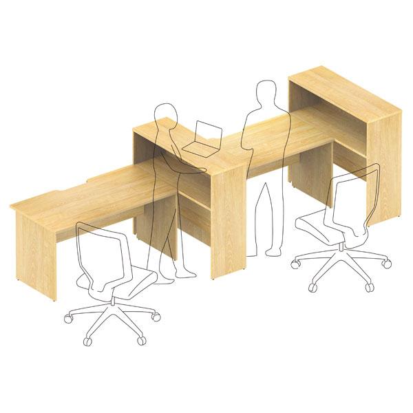 アール・エフ・ヤマカワ 『代引不可』R・Fヤマカワ プラン 木製デスク