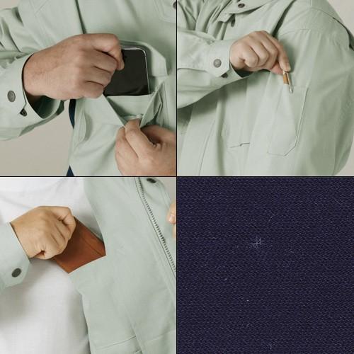 代引不可』難燃ブルゾン（春夏用）S ネイビー 86400 : よろずや