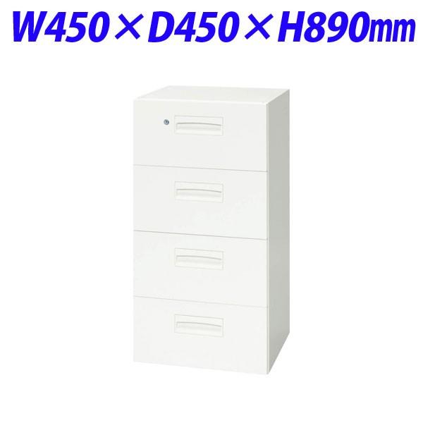 『代引不可』 ライオン事務器 デリカウォール Vシリーズ W450タイプ 引出し型 下置専用 W450×D450×H890mm ホワイト V445-409D 319-91