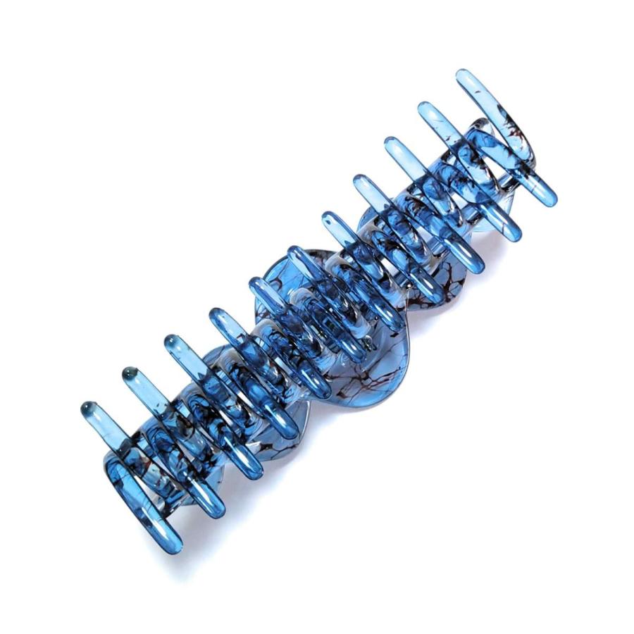 特大 バンスクリップ 14cm 青色系透明 Xlヘアクリップ 長くて多い髪もしっかり挟む キラークイーン ジュエル 通販 Yahoo ショッピング