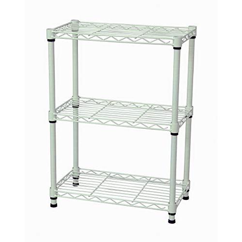 スチールラック　メタルラック　収納ラック　スチール棚　飾り棚　ホワイト エイアイテック(AITECH) メタルラック本体 ホワイト 45x25x61.8cm 19φ