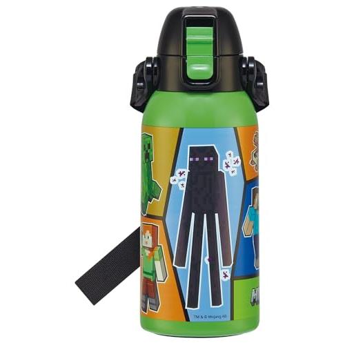 スケーター(Skater) 子供用 ステンレス 水筒 直飲み 600ml 子どもに優しい軽量タイプ マインクラフト 25 Minecraft 男 | 