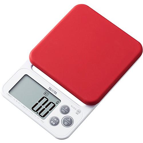 タニタ(Tanita) クッキングスケール 取って洗えるシリコンカバー付き 0.1g単位で2kgまで計れる 収納に便利なフック穴付き デジタル | 