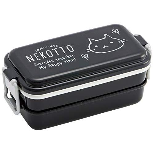 スケーター(Skater) 弁当箱 ホーロー風 ランチボックス 2段 ねこっと 660ml PENW7-A | 