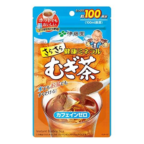 伊藤園 さらさらとける 健康ミネラルむぎ茶 80g 粉末 チャック付き袋タイプ | 
