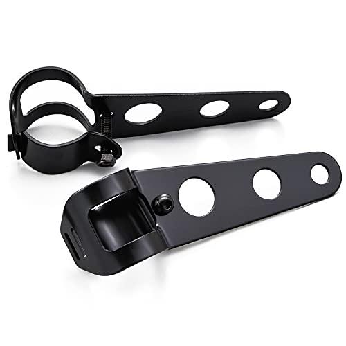 デイトナ(Daytona) バイク用 ヘッドライトステー フォーククランプ φ30-39mm スチール製 ヘッドライトブラケット 左右セット ブ | 