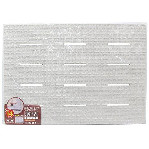 東和産業 お風呂マット 薄型 ラバーマット グレー 85×60cm 9n2op2j 東和産業 薄型ラバーマット グレー 約85×60cm(厚さ1.4cm) 段差が気に