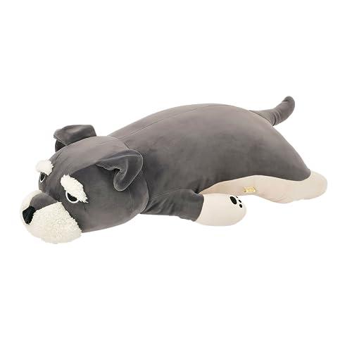 LIV HEART 抱き枕 プレミアムねむねむアニマルズ シュナウザー犬のジョイ Lサイズ(全長約73cm) ふわふわ もちもち ぬいぐるみ だ | 