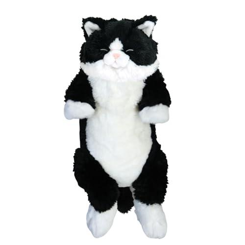 サンレモン ひざねこ すやすや ハチワレ 22×14×47cm ぬいぐるみ 