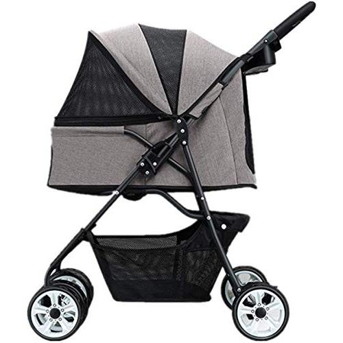 Momo Pet ペットカート 4輪バギー 小型犬 中型犬 老犬 介護用 多頭 ドッグカート リード2本付き 折りたたみ 前輪360 Ujb Kimaki オンライン 通販 Yahoo ショッピング