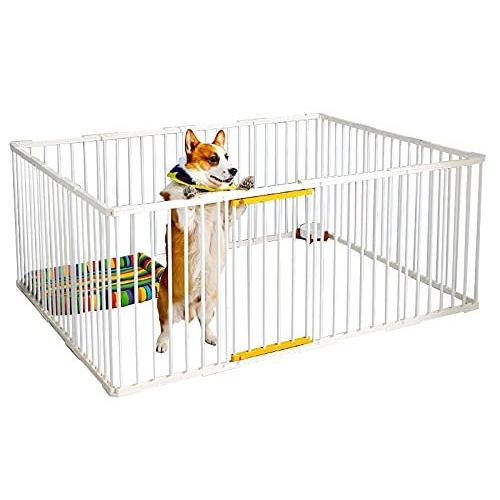 セール特別価格 Cofer ペットサークル 犬 サークルケージ 小型 おしゃれ ペットフェンス ドア付き Diy ゲージ ペット柵 室内 ドッ 新品特売 Murad Com Jo