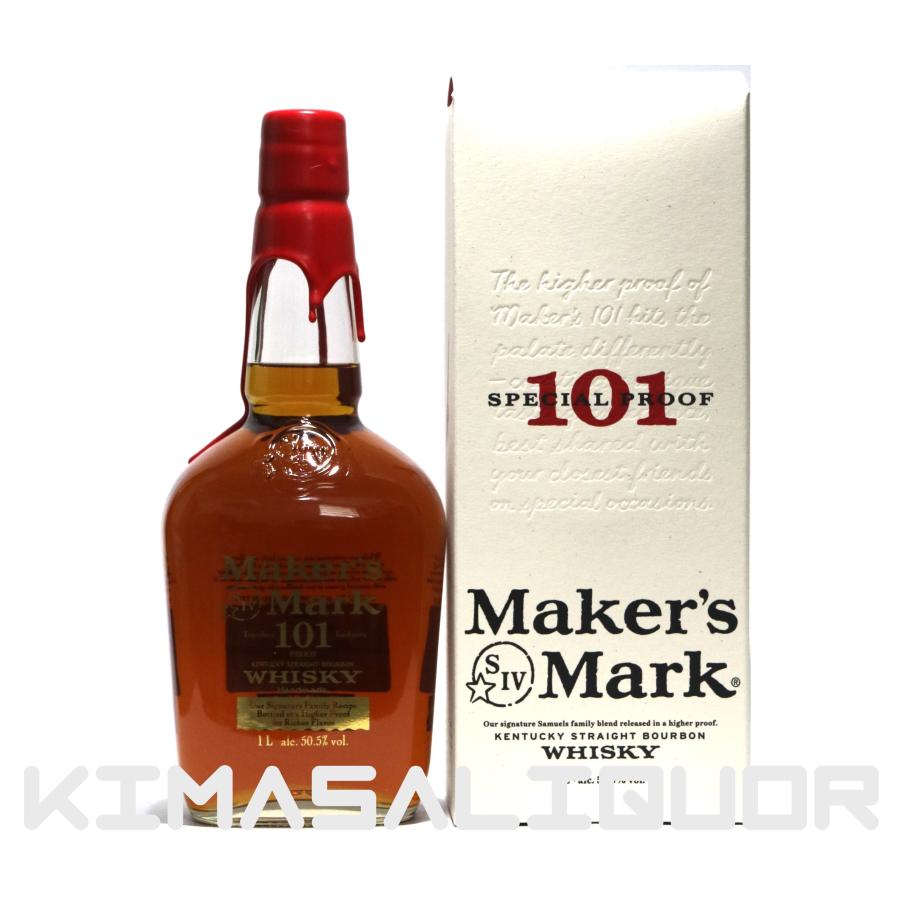 Maker's Mark メーカーズマーク 101 並行品 箱付き 50.5度 1000ml (1L