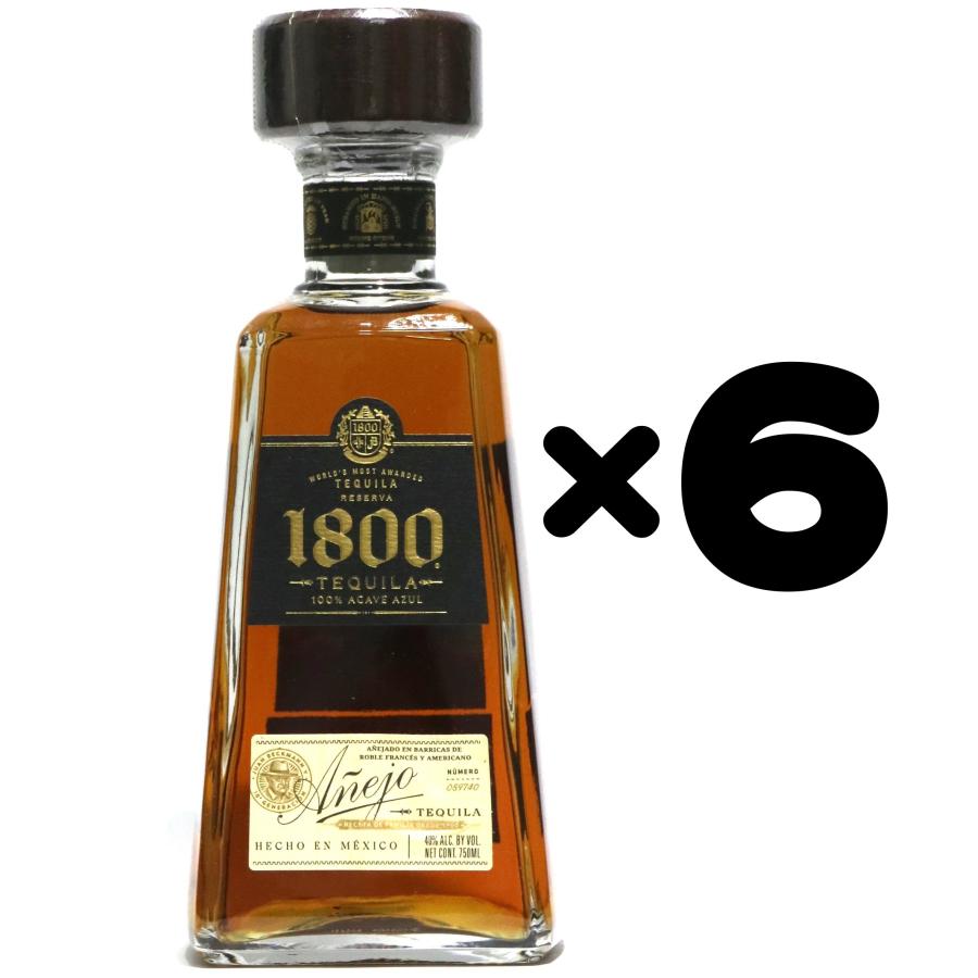Jose Cuervo [6本セット] クエルボ 1800 アネホ 並行品 40度 750ml × 6  