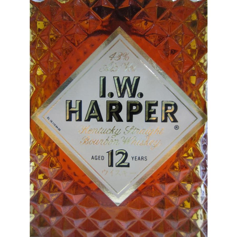 I.W.HARPER [古酒] IWハーパー 12年 正規品 箱付き 旧ラベル 43度