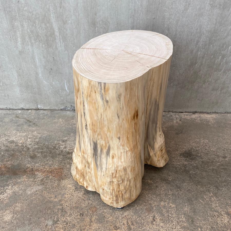 B品セール ヒノキ杉の切り株の造形的置物 B-1(中細) 丸太 椅子