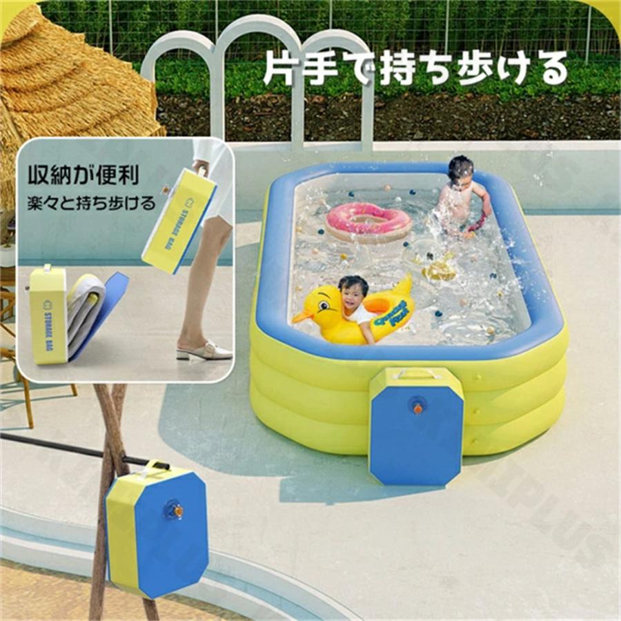 プール 家庭用 大型 折り畳み ビニールプール 八角形 エアプール 子供