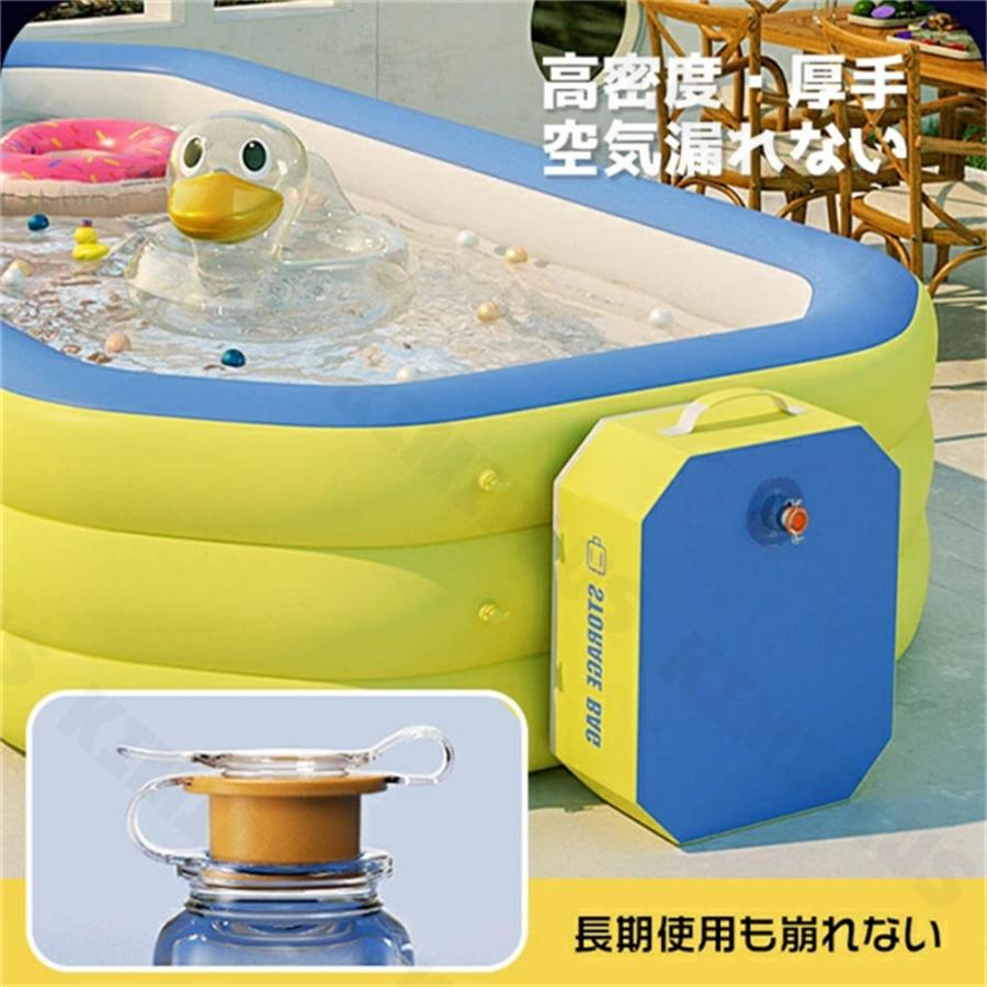 プール 家庭用 大型 折り畳み ビニールプール 八角形 エアプール 子供